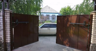 Открытие створок наружу